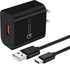 Quick Charge 3.0 Fast Charger for LG Stylo 4 5 6, ThinQ G5 G6 G7 G8 G8X K51, V20 V30 V30S V35 V40 V50 V60 ThinQ, Velvet, 18W Travel Rapid Adapter ...