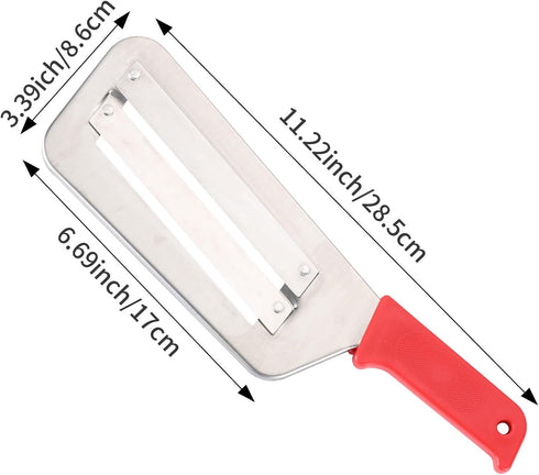 Cabbage Chopper Shredder, 2 Pack Cabbage Cutter Knife Kitchen Slicer Sauerkraut Cutter Coleslaw Grater, Sharp Stainless Steel Blades, Black & Red ...