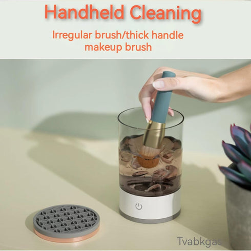 Electric Makeup Brush Cleaner, Makeup Brush Cleaning Machine, Makeup Brush Cleaner, Automatic Rotating Makeup Brush Cleaner For Various Makeup Bru...