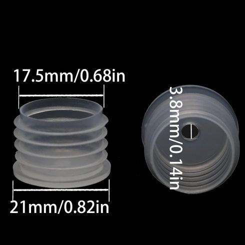 50PCS 21mm Medical Bottle Adapters Dosing Adaptor Press-in Medicine Bottle Adapter for Syringe, Medicine Bottle Syringe Adapter For Oral Dispenser...