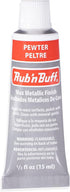 AMACO Rub n Buff Wax Metallic Finish - Rub n Buff Pewter 15ml Tube - Versatile Gilding Wax for Finishing Furniture Antiquing and Restoration - Rub...