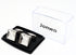 Silver Square Crystal Cufflinks for Men In Gift Box Transparent Polyhedron Crystal Men's Cuff Link for Wedding Shirt Party Business Birthday Anniv...