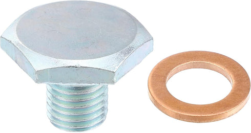 X AUTOHAUX M10x1.25 Steel Engine Oil Drain Plug Screw with Seal Ring for Mazda for Ford Focus Silver Tone...