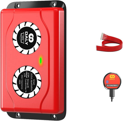 Daly Battery Equalizer 4S 1A with Bluetooth App and Wire Leads and Compatible Active Balancer for Lithium Battery Rated 3.7V 3.2V 2.2V...