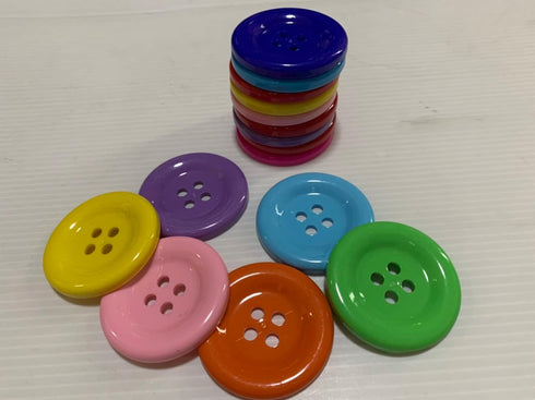 2 inch Round Button for Crafts, Large Button 4 Hole Mixed Color for Sewing Garment Clothing Dress Pants Skirt Hat Accessories Scrapbooking DIY 20 ...
