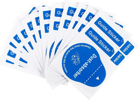 200pcs Film Dust Sticker Camera Stickers Computer Keyboard Stickers Screen Cleaner Tool Tempered Glass Dedust Sticker Screen Remover LCD Guide Ded...