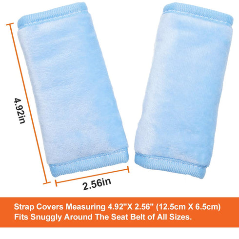 COOLBEBE Car Seat Straps Shoulder Pads for Baby Kids, Super Soft Seat Belt Covers for All Car Seats/Pushchair/Stroller/High Chair...