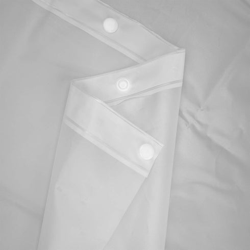 River Dream 2 Pack Snap in Shower Curtain Liner Replacements 70 x 54, White, with Magnets ?Removable Liner ?Plastic(PEVA)...