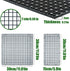8 Pieces 5.9x11.8in (15X30cm) Aquarium Grid Plastic, Fish Tank Divider, Egg Crate for DIY Filtration and Bottom Protection in Aquascaping (Black-N...