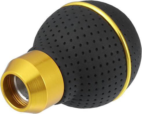 uxcell 1 Set 5 Speed Car Gear Shift Knob Black Faux Leather with Yellow Thread with Accessories Black Yellow...