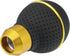 uxcell 1 Set 5 Speed Car Gear Shift Knob Black Faux Leather with Yellow Thread with Accessories Black Yellow...