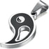 FIBO STEEL 2pcs Stainless Steel Yin Yang Pendant Necklace for Men Women Puzzle Couples Necklace,22 inches...