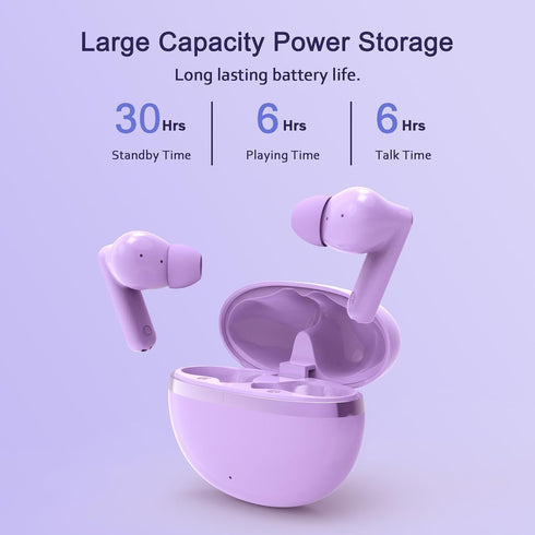 Wireless Earbuds, True Wireless Bluetooth 5.3 Earbuds with Charging Case, Stereo Bluetooth Headphones with Microphone for iPhone Android Smart Cel...