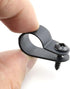 heyous 100pcs 1/2 inch (13.2mm) R-Type Cable Clamp Nylon Wire Hose Tube Fastener Fixed Cable Tie Mount Organizer Holder R Type Cable Clip with Mou...