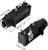 uxcell 10 Pcs 6.35mm 1/4 Inch Stereo Socket 4 Pins PCB Panel Mount Connectors Headphone Mono Thread Lock Audio Jack Connector for DIY Replacement ...