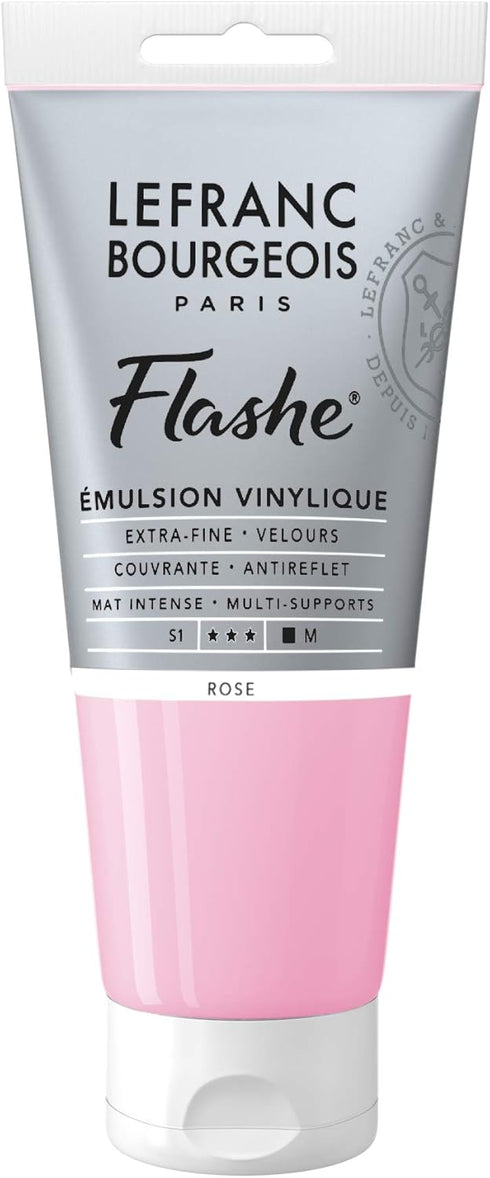 Lefranc Bourgeois Flashe Vinyl Paint, 80ml (2.7-oz) Tube, Rose...