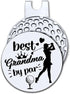 Best Grandma by Par Golf Ball Marker with Magnetic Hat Clip, Funny Golf Accessories and Golf Gifts for Women Mom Grandma, Birthday Christmas Retir...