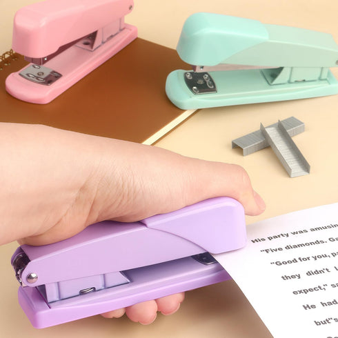 Stapler, Office Stapler, Desktop Stapler, Stapler for Desk(Purple)...