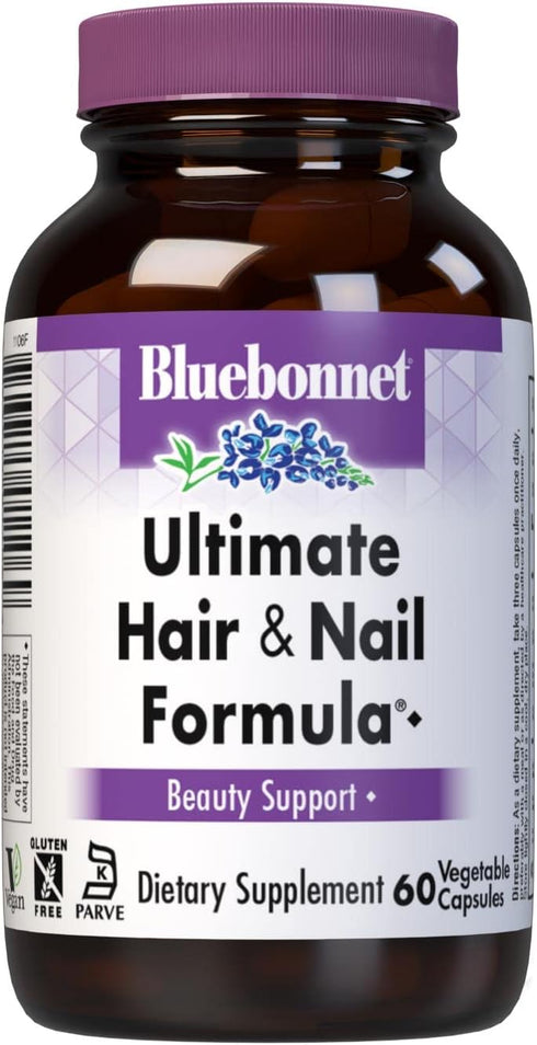Bluebonnet Nutrition Ultimate Hair and Nail Formula, Vitamins*, Minerals*, Specialty Nutrients for Beauty Within*, Gluten-Free, Kosher-Certified, ...