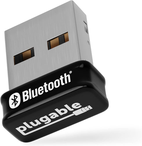 Plugable USB Bluetooth Adapter for PC, Bluetooth 5.0 Dongle Compatible with Windows, Add 7 Devices: Headphones, Speakers, Keyboard, Mouse, Printer...