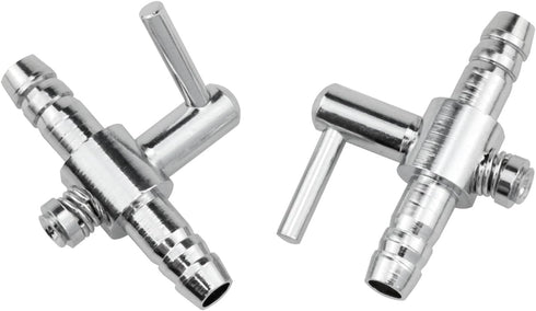 One-Way Air Flow Tubes Stainless Steel Pump Lever Control Valves for Aquarium Fish Tank (Silver) -4PCS...