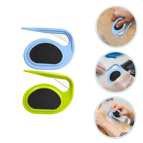 Angoily 2pcs Knotting Comb Dog Shedding Tool, Pet Slicker Brush, Pets Detangler Brush, Convenient Grooming Comb Deshedding Tool Pets Dematting Too...