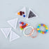 AUEAR, Bead Sorting Trays Plastic Nail Art Plates for DIY Craft Jewelry Project (White, 30 Pack Triangle)...