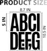 239Pcs 5 Inch Letters & Numbers Vinyl Stickers, 24 Sheets Durable Bulletin Board Letters - Easy Peel Self-Adhesive Decals for Classroom, Door & Wi...