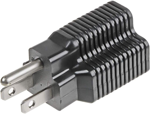 NEMA 5-15P to 5-15/20R Adapter,15 Amp Household Plug to 20 Amp T-Blade Female Adapter,15 Amp Male to 20 Amp Female Plug Outlet 3 Prong Household T...