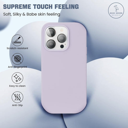 Compatible with Iphone 14 Pro Max Case, Liquid Silicone Case, Ultra Drop Protection, Full Coverage, Supreme Touch Feeling, Scratch Resistant, 6.7 ...