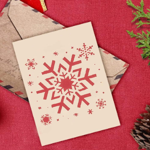 Snowflake Stencil Set | Snowflake Stencils for Crafts, Painting, Windows and More | Christmas Stencils Reusable Templates -Cards, Journals, Orname...