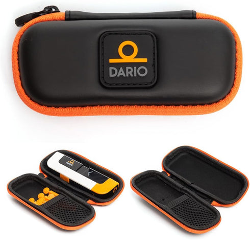 DARIO Diabetes Travel Case Bag – For Glucose Monitor Kit & Other Diabetic Supplies (Small, Black)...