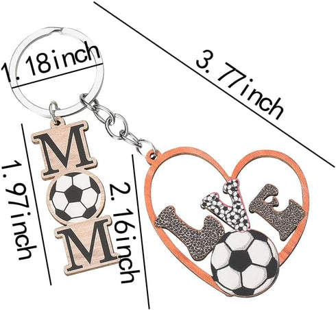 Basketball Softball Baseball Soccer Rugbyball Volleyball Mom Keychain from Daughter Son to Mother Birthday Gifts for Mama...