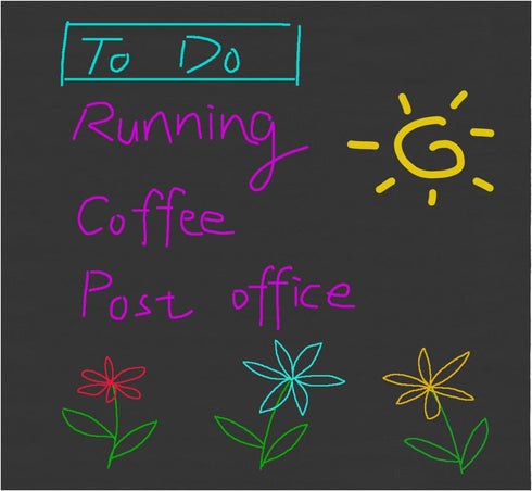 PATIKIL 12x10 Dry Erase Board Magnetic Sheet, 2 Sheets Thickened Magnetic Dry Erase Blackboard, Refrigerator Black Board for Manage Your Plan Sche...