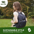 ECO CHIC Hiking Lightweight Packable Backpack - Foldable Daypack for Travel & Hiking & Outdoor Adventures - Waterproof Backpack from Recycled Mate...