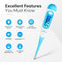 Easy@Home Digital Basal Thermometer with Blue Backlight LCD Display, 1/100th Degree High Precision and Memory Recall, NOT Bluetooth Enabled – Supp...