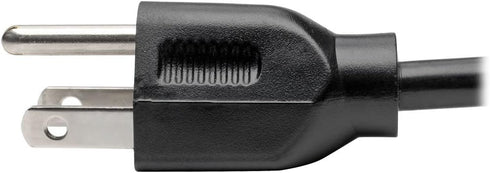 Tripp Lite Standard Computer Power Cord 10A,18AWG (NEMA 5-15P to IEC-320-C13) 4-ft.(P006-004) Black...
