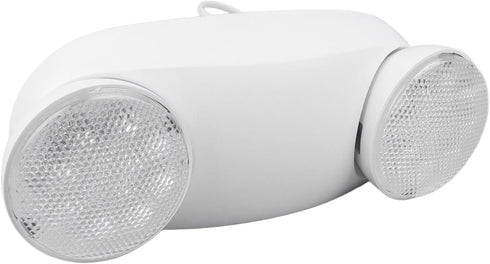 Emergency Light LED Emergency Lighting Fixtures with 2 Heads, Commercial Emergency Light 1800mAh Battery US Plug, 2 Adjustable LED Lamp Heads Entr...
