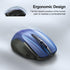 TECKNET Wireless Mouse (2.4G & BT5.0/3.0) Silent Mouse 4800 DPI Computer Mouse 6 Buttons Bluetooth Mouse, USB A Mouse Wide Compatibility - Blue...