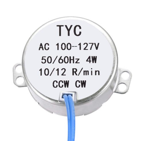 uxcell Synchronous Motor AC 100-127V 10-12RPM 50-60Hz CCW/CW 4W D Shaft...