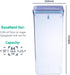BopTop (1pc - 2500ml) Airtight Food Storage Container – Mechanical Silicone Seal Canister - BPA-Free - 2.5Qt...