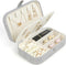 Travel Jewelry Box,Small Jewelry Organizer Boxes for Women Girls, 2 Layer Travel Jewlery Case, PU Leather Mini Portable Jewerly Storage Display Ho...