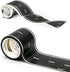 PlayTape Tape and Curves for Toy Cars - 1 Roll of 30 ft. x 2 in. Black Road + 1 Roll of 36 Curves...
