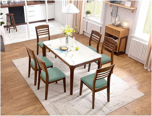 Stretch Jacquard Chair Seat Covers Set of 4, Removable Washable Dining Chair Covers Anti-Dust Dining Room Chair Covers Seat Cushion Slipcovers (4,...