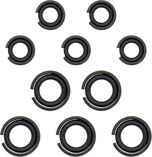 5 Sets 3/8" and 5 Sets 1/2" Impact Retaining Ring Wrench Socket Clip with O-Ring Fits Replacement Milwaukee/Pneumatic Type Impact Wrench Square Dr...