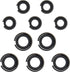 5 Sets 3/8" and 5 Sets 1/2" Impact Retaining Ring Wrench Socket Clip with O-Ring Fits Replacement Milwaukee/Pneumatic Type Impact Wrench Square Dr...