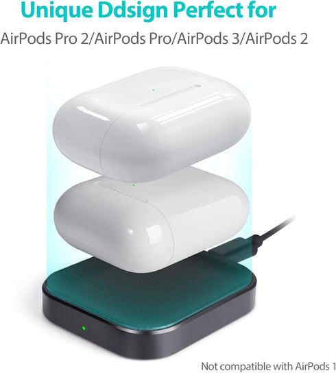 AirPods Pro Charger - Wireless Charging Station for AirPods 4 (withActive Noise Cancellation)/ 3rd/ 2rd, Black...