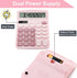 Office Desk Calculator, Cute Calculator for Kids, Basic Calculators Desktop, Dual Power Simple Financial Calculator with Big Button Large Display ...