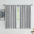 Pompom Full Blackout Curtains Grey Window Curtains for Basement 54 inches Thermal Insulated Room Darkening Curtain Drapes for Nursery 2 Panels...