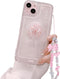 Ownest Compatible for iPhone 13 Cute 3D Pink Bowknot Slim Clear Aesthetic Design Women Teen Girls Camera Lens Protection Phone Cases Cover......